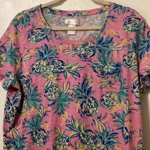 STELLA PARKER tropical Dress size XL pit to pit 24 length 35